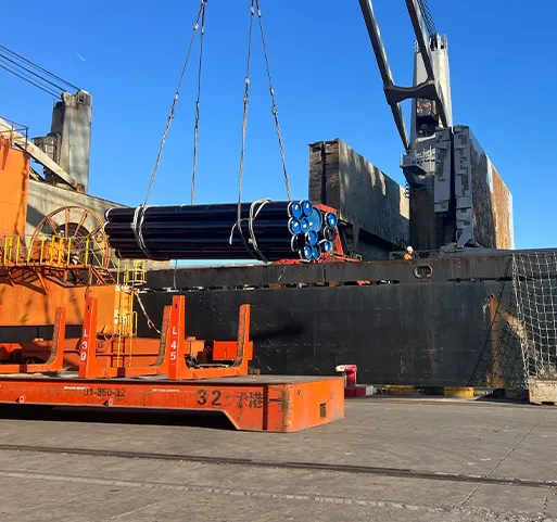 Bulk Vessel Loading for Steel Pipes
