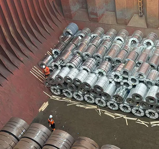 Steel Coil Bulk Vessel Loading