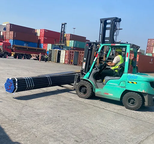 Steel Pipe Container Packing