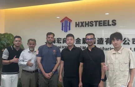 Middle East Buyers Visited HXH Steel Warehouse for Heavy Steel Plates