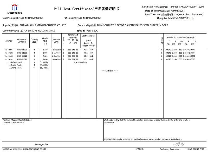 SECC Electro Galvannealed Steel Coil